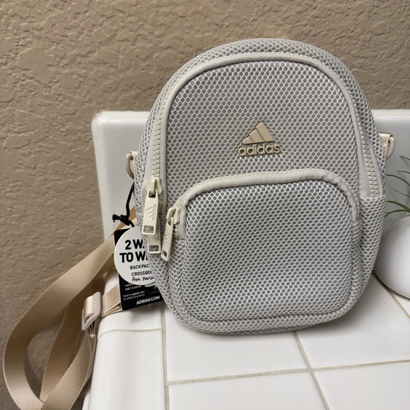 adidas Handbags - Adidas Alumina cream Mini Backpack or crossbody